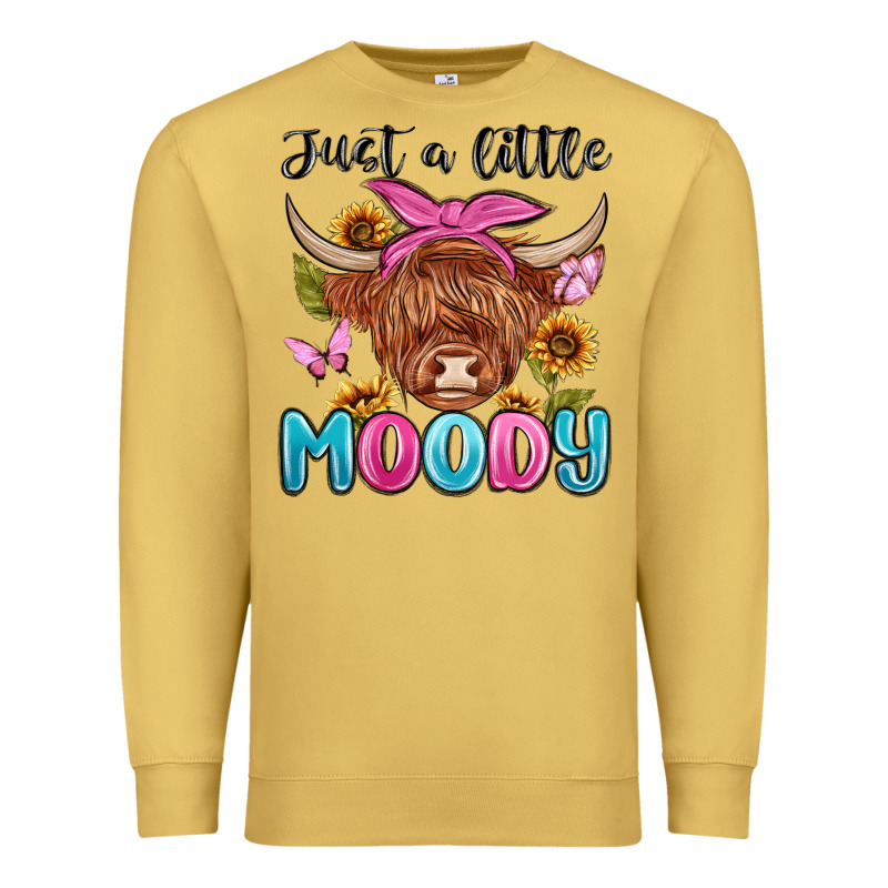 Just A Little Moody Premium Sweatshirt by MaliasSmallBusiness | Teevron