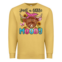 Antique Gold just a little moody Premium Sweatshirt - MaliasSmallBusiness