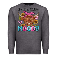 Charcoal Heather just a little moody Premium Sweatshirt - MaliasSmallBusiness