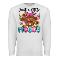 Oatmeal Heather just a little moody Premium Sweatshirt - MaliasSmallBusiness