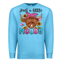 Ocean Blue just a little moody Premium Sweatshirt - MaliasSmallBusiness