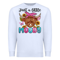 White just a little moody Premium Sweatshirt - MaliasSmallBusiness