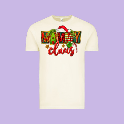 Christmas Mammy Claus Vintage Tee Designed By Fadigitalartstudio