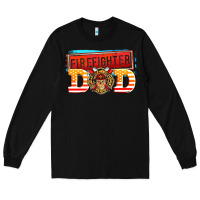 Black firefighter dad Long Sleeve Tee - AdoDesignShop