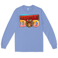 Colony Blue firefighter dad Long Sleeve Tee - AdoDesignShop
