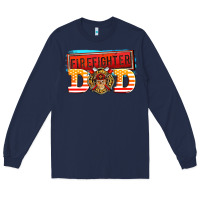 Navy firefighter dad Long Sleeve Tee - AdoDesignShop