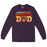 Plum firefighter dad Long Sleeve Tee - AdoDesignShop
