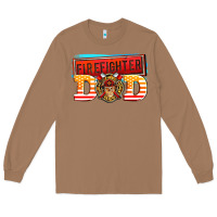 Toasted Coconut firefighter dad Long Sleeve Tee - AdoDesignShop