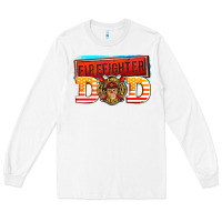 White firefighter dad Long Sleeve Tee - AdoDesignShop
