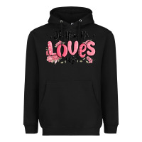 Black oh how he loves us Heavyweight Hoodie - MaliasSmallBusiness