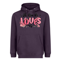 Plum oh how he loves us Heavyweight Hoodie - MaliasSmallBusiness