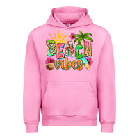 Fuchsia Pink Beach vibes Urban Hoodie - NancyCooperArtShop