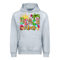 Heather Grey Beach vibes Urban Hoodie - NancyCooperArtShop
