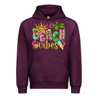 Mauve Wine Beach vibes Urban Hoodie - NancyCooperArtShop