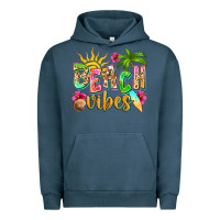 Pigment Midnight Navy Beach vibes Urban Hoodie - NancyCooperArtShop