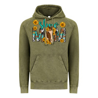 Vintage Olive show mom with horse mothers day Vintage Hoodie - texasbilliewilder