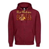 Burgundy birthday diva Zipper Hoodie - NancyCooperArtShop