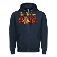 Navy birthday diva Zipper Hoodie - NancyCooperArtShop
