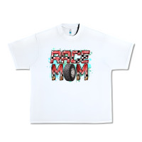 White Race Mom Urban Heavy Tee - RacoonDesign
