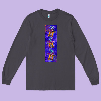 Halloween Gnome Pen Wrap Long Sleeve Tee Designed By Bundleandbundleshop