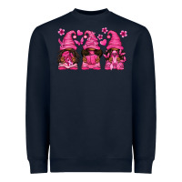 Navy breast cancer afro gnomies Heavyweight Sweatshirt - texasbilliewilder