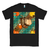 Black fall boot seamless pattern Classic Tee - BundleAndBundleShop