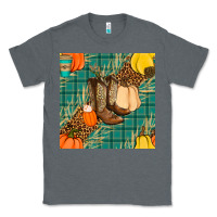 Charcoal Heather fall boot seamless pattern Classic Tee - BundleAndBundleShop