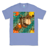 Colony Blue fall boot seamless pattern Classic Tee - BundleAndBundleShop