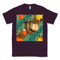 Plum fall boot seamless pattern Classic Tee - BundleAndBundleShop
