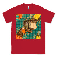 Red fall boot seamless pattern Classic Tee - BundleAndBundleShop