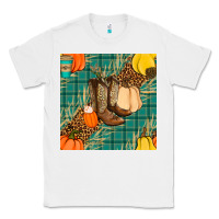 White fall boot seamless pattern Classic Tee - BundleAndBundleShop