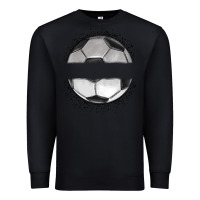 Black custom soccer Premium Sweatshirt - MaliasSmallBusiness