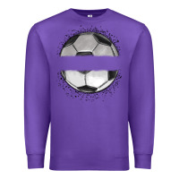 Purple custom soccer Premium Sweatshirt - MaliasSmallBusiness
