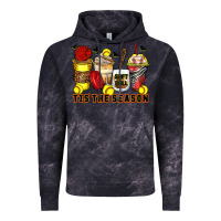 Cloud Black tis' the season softball coffee cups Vintage Hoodie - Zillion Design Studio