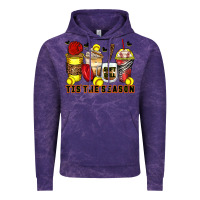 Cloud Purple tis' the season softball coffee cups Vintage Hoodie - Zillion Design Studio