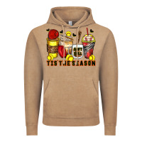 Vintage Coffee tis' the season softball coffee cups Vintage Hoodie - Zillion Design Studio