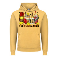 Vintage Mustard tis' the season softball coffee cups Vintage Hoodie - Zillion Design Studio