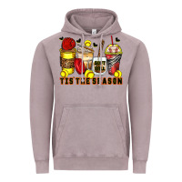 Tis' The Season Softball Coffee Cups Vintage Hoodie | Teevron
