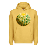 Antique Gold Golden Barrel Cactus Premium Hoodie - LillyAllenDesigns