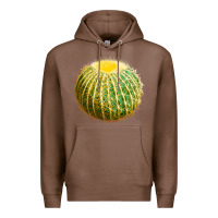 Chestnut Golden Barrel Cactus Premium Hoodie - LillyAllenDesigns