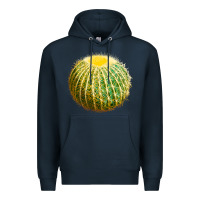 Navy Golden Barrel Cactus Premium Hoodie - LillyAllenDesigns