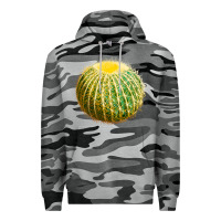 Slate Camo Golden Barrel Cactus Premium Hoodie - LillyAllenDesigns