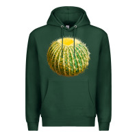 Sports Green Golden Barrel Cactus Premium Hoodie - LillyAllenDesigns