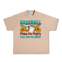 Burro baseball makes me happy you, not so much Urban Heavy Tee - HRA Design Shop