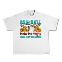 Lunar Rock baseball makes me happy you, not so much Urban Heavy Tee - HRA Design Shop