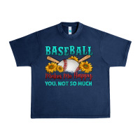 Navy baseball makes me happy you, not so much Urban Heavy Tee - HRA Design Shop