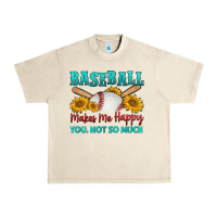 Sandshell baseball makes me happy you, not so much Urban Heavy Tee - HRA Design Shop