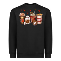 Black baseball coffee cups Heavyweight Sweatshirt - Zillion Design Studio