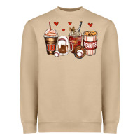 Mushroom baseball coffee cups Heavyweight Sweatshirt - Zillion Design Studio