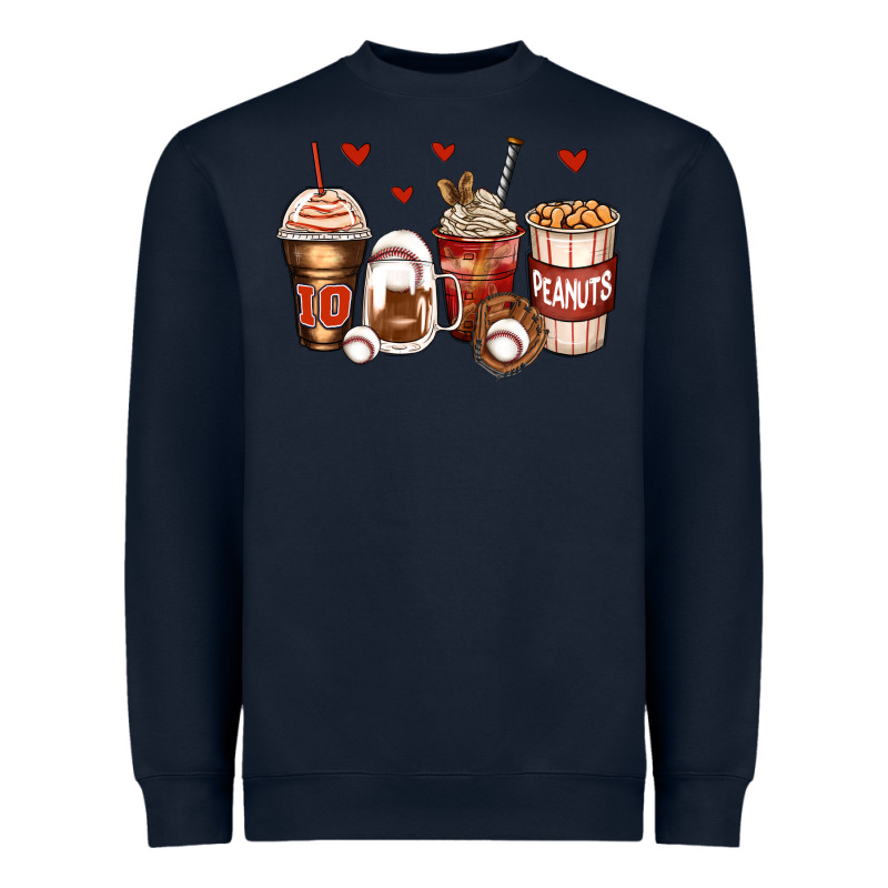 Baseball Coffee Cups Heavyweight Sweatshirt by Zillion Design Studio | Teevron